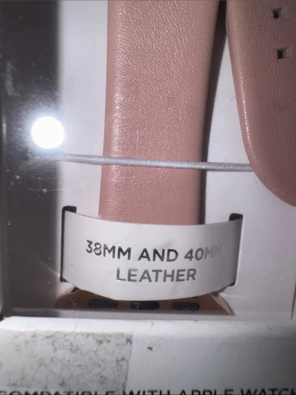 Michael Kors Pink Leather Watch Band with Gold-Tone Buckle